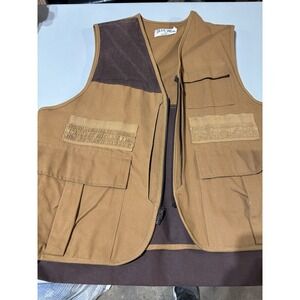Vintage Blue Bill Redhead Hunting Vest Mens Large Tan Canvas‎ Shooting